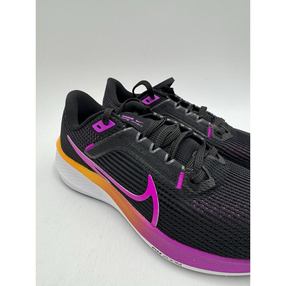 NEW Nike AIR ZOOM PEGASUS 40 Women's Athletic Sneaker Black US Size 8 NIB - Picture 3 of 11